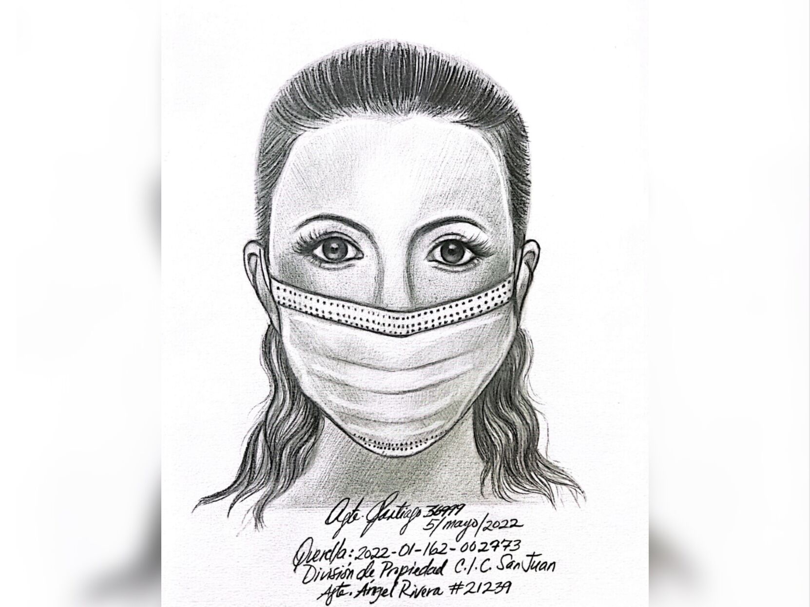 Boceto mujer tren urbano